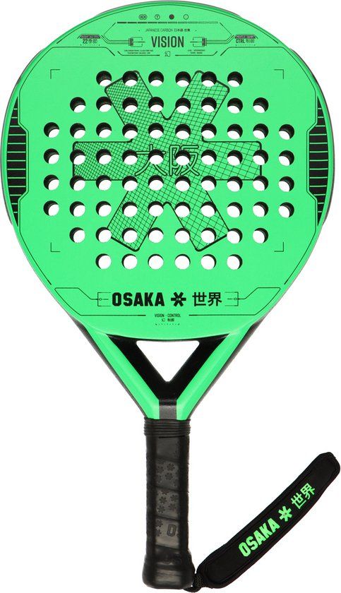Osaka Vision Control Racket - Iconic black - Padel Racket - Round - Recreational Player