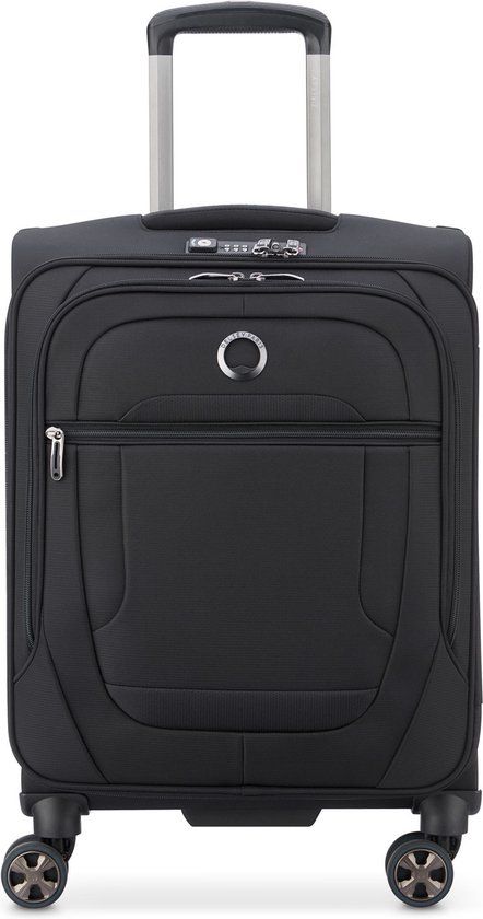 Delsey Helium DLX Handbagagekoffer 55 cm - Zwart