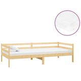 VidaXL Slaapbank met matras massief grenenhout 90x200 cm