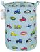 FANKANG Opbergmand, babymand, canvas wasmand, opvouwbaar met waterdichte PE-coating, grote opbergmanden voor kinderen, jongens en meisjes, kantoor, slaapkamer, kleding, speelgoed (auto)