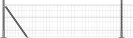 vidaXL Euro-hek met betonnen voetstuk 10 x 0,6 m PVC-coated staal mesh