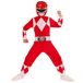 Rubies 1001408XS000 Mighty Morphin Red Ranger Power Kids Fancy Dress, 5-6