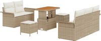 vidaXL Tuinbank Set Beige