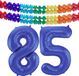 Folat Verjaardag Leeftijd folieballon - 85 jaar - blauw - 86 cm