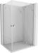 Mexen Mist-H L Duo douchecabine pivotante droite 90 x 120 cm, transparent, chrome
