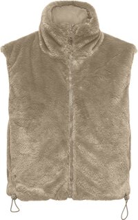 ONLY - ONLDANA FAUX FUR REV.WAISTCOAT OTW CC - Women's Padded Jackets - Brown - Size S