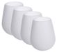 Set de 4 verres à vin en silicone, antichoc et lavables au lave-vaisselle