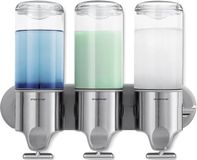 Simplehuman Bt1029 Zeepdispenser Wand Trio, Roestvrij Staal, Zilver