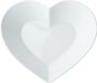 Mikasa Chalk Hart Serveerschaal 21 cm Porselein Wit