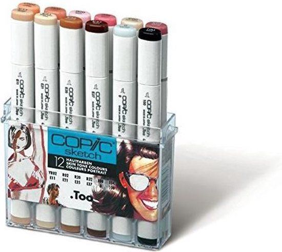 Copic Marker Sketch Set - Huidskleur - 12 stuks