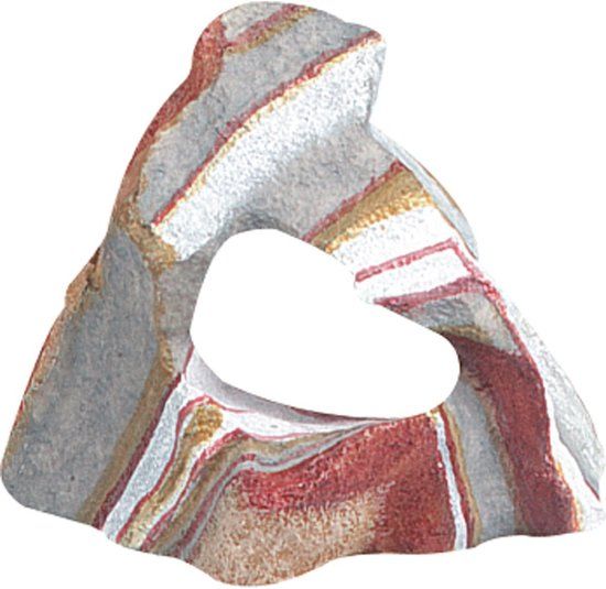FLAMINGO - Aquarium decoratie Rainbow Rock - Bruin - 12 x 7 x 10 cm