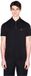 Armani Exchange Rise Polo Noir Coton Manches Courtes Uni Coupe Regular Homme M