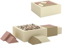 AIYAPLAY Kinderspeelset met zachte speelmat - Corduroy - 80 x 80 x 30 cm - Meerkleurig