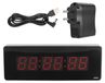 Horloge mural LED avec calendrier, température, heures/minutes/secondes