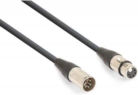 PD Connex DMX kabel / verlengkabel 5-pin XLR male naar 5-pin XRL female 12 meter