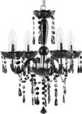 Beliani KALANG - Lustre - Noir - Matière synthétique - E14