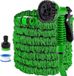 Tuyau d'arrosage extensible sans marque - Tuyau d'eau flexible - Arrosage de jardin - 7 modes de pulvérisation - 15 m - Vert