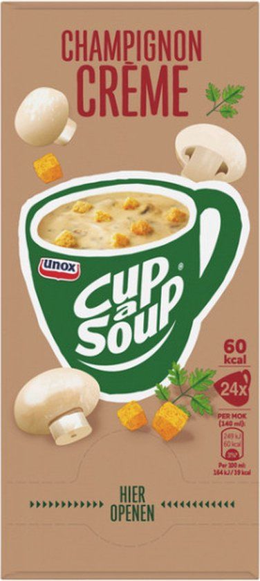 Unox Cup-a-Soup Champignon Crème - 140ml (24 Porties)