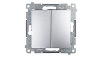 Kontakt-Simon DW5.01/43 elektrische schakelaar zilver