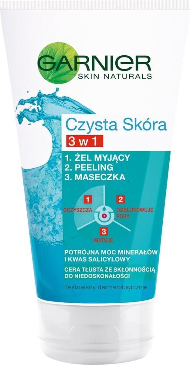 Garnier CZYSTA SK & # X102 kerstkaart; LRA & # X139; Zelo 3 W1 Do Twarzy 150 ml