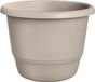 Elho Amiga Rond 55 - Grote Bloempot voor Binnen & Buiten - 100% Gerecycled Plastic - Ø 55 x H 41.3 cm - Paddenstoel beige