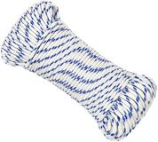vidaXL Multifunctioneel touw 4 mm 100 m Wit en Blauw PP