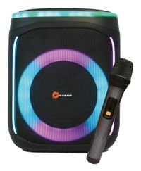 N-GEAR Flash Banger 606 Karaoke Set - Bluetooth Speaker - Party Box with Wireless Microphone - Black