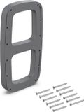 Emuca Zijsupplement lateraal voor de opvouwbare garderobestang Sling - Kunststof - Titanium