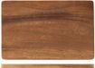 H&H Rechthoekige snijplank van donker hout 23 x 15 cm