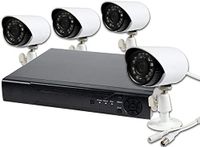 Videobewakingsset LEOFLA Videobewakingsset met 4 kanalen, infrarood camera's en verlengvoedingen