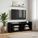 Maison Exclusive - Meuble TV, dimensions 130 x 33 x 47 cm, en chêne noir