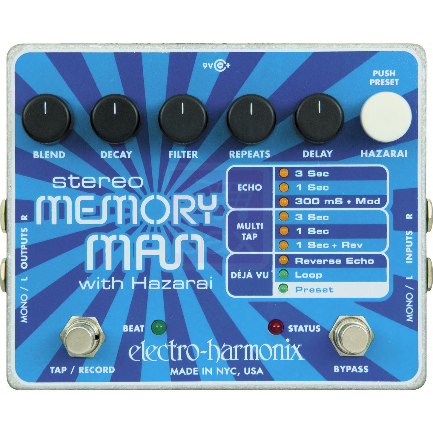 Electro Harmonix Stereo Memory Man - Effectpedaal
