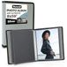 Dunwell Portfoliomap voor 8 x 10 foto's - (zilver), softcoveralbum met 24 gebonden pagina's, displays 48 foto's of kunstwerken, presentatiemap met 8 x 10 vel beschermers, archiefkwaliteit poly