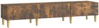 vidaXL TV-kast met lade Gerookt eiken 147 x 34,5 x 30 cm Bewerkt hout
