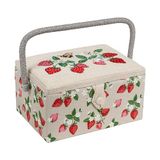 Hobby Gift Medium Naaidoos - Geborduurde Aardbeien