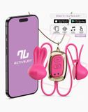 INTOYOU IY Tickly Vibrerende Tepelklemmen met ketting - App Control - Roze