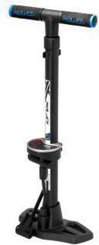 XLC Gamma Vloer Fietspomp - Zwart - 11 bar - Kunststof - Geschikt voor diverse fietstypes