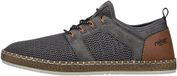 Rieker Morelia Lage Leren Sneakers Heren Grijs Maat 43