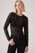 Levi's Seraphina top met kant en lange mouwen - Femme - L - Noir / Anthracite Night