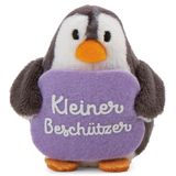 NICI Peluche pingouin avec message, petit protecteur, 7 cm