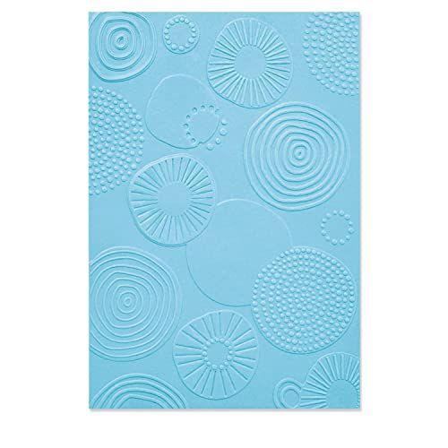 Sizzix Multi-Level Textured Impressions Embossing Folder Abstracte rondes door Lisa Jones | 665969