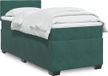 Maison Exclusive - Lit boxspring avec matelas, vert foncé, 100x200 cm, velours