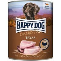 HAPPY DOG Sensible Pure natvoer hond adult 6x800 g Kalkoen