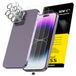 NEW'C 3 x Screen Protector voor iPhone 14 Pro Max (6,7 inch) en 3 x Camera Lens Protector