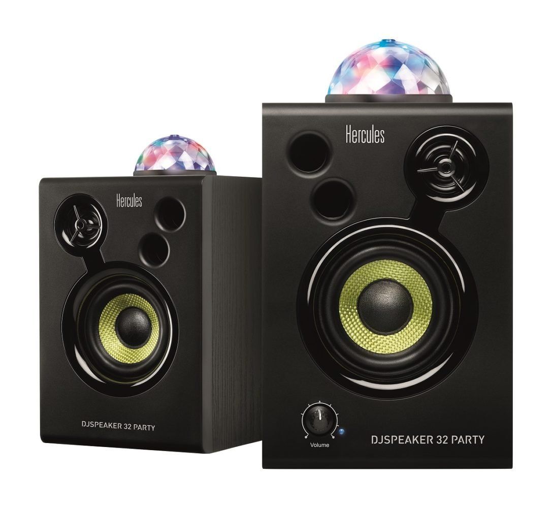 Hercules DJ Speaker 32 Party - Black - Wired - 30W - 2.0 Channels