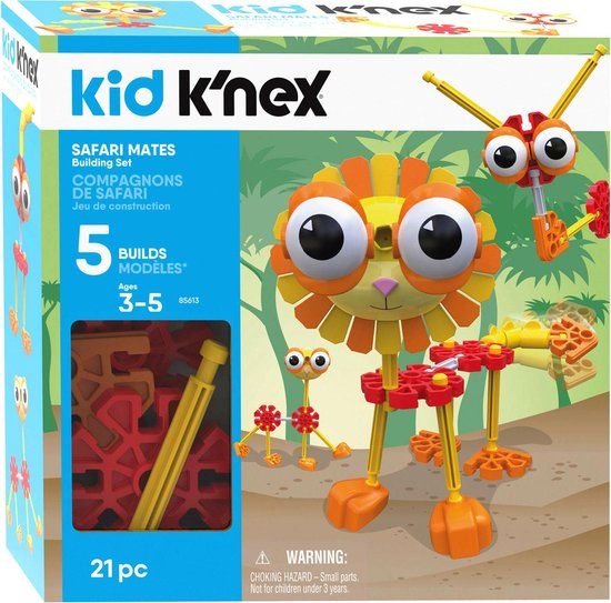 Kid K'NEX Safari Mates Building Set - 21 Pieces - 3+ Years