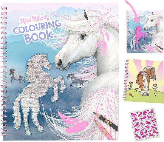 Depesche Miss Melody kleurboek met pailletten
