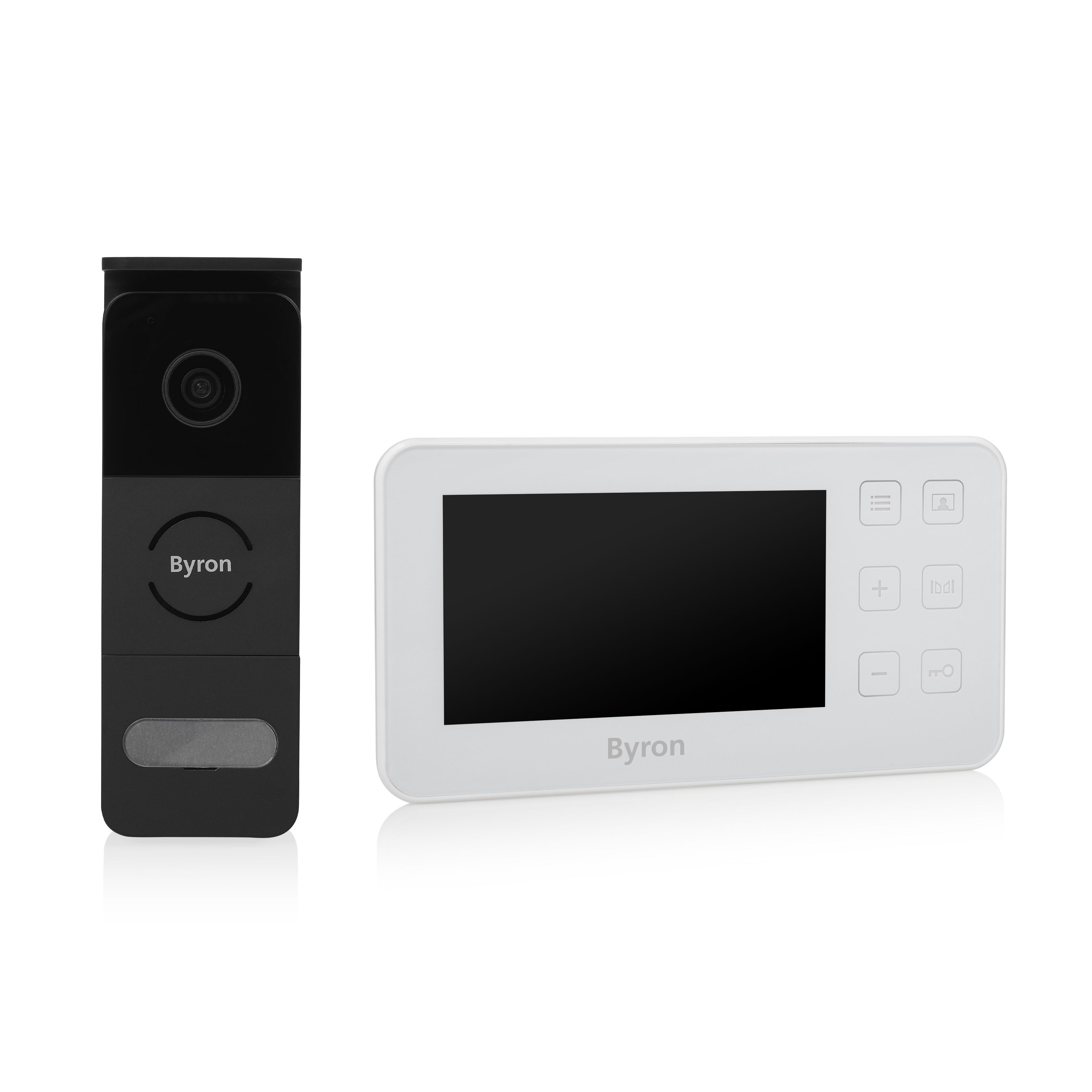 Byron DIC-24512 Bedrade Video Deurbel - 4.3" Scherm - Nachtzicht - Antraciet/Wit