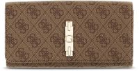 GUESS Yvonne Logo SLG Flap Organizer Portemonnee Latte Logo Lichtbruin