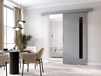 CLUNOA Porte coulissante 86 cm gris